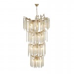 Willow - Matt Gold 21 Light Centre Fitting with Crystal Willow - Matt Gold 21 Light Centre Fitting with Crystal