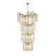 Prism-74285 - Willow - Matt Gold 21 Light Centre Fitting with Crystal