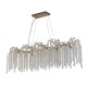 Prism-74286 - Willow - Matt Gold 10 Light over Island Fitting with Crystal