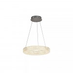 Hoop - Crystal Lighting Effect LED Pendant Ø 40 cm