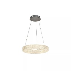 Hoop - Crystal Lighting Effect LED Pendant Ø 40 cm