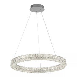 Hoop - Crystal Lighting Effect LED Pendant Ø 60 cm
