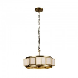 Laurel - Gold 3 Light Pendant with White Acrylic Shade Laurel - Gold 3 Light Pendant with White Acrylic Shade