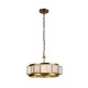 Prism-73179 - Laurel - Gold 3 Light Pendant with White Acrylic Shade