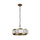 Prism-73179 - Laurel - Gold 3 Light Pendant with White Acrylic Shade