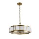 Prism-73180 - Laurel - Gold 5 Light Pendant with White Acrylic Shade