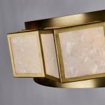 Laurel - Gold 5 Light Pendant with White Acrylic Shade Laurel - Gold 5 Light Pendant with White Acrylic Shade