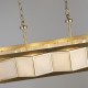 Prism-74212 - Laurel - Gold 8 Light over Island Fitting with White Acrylic Shade