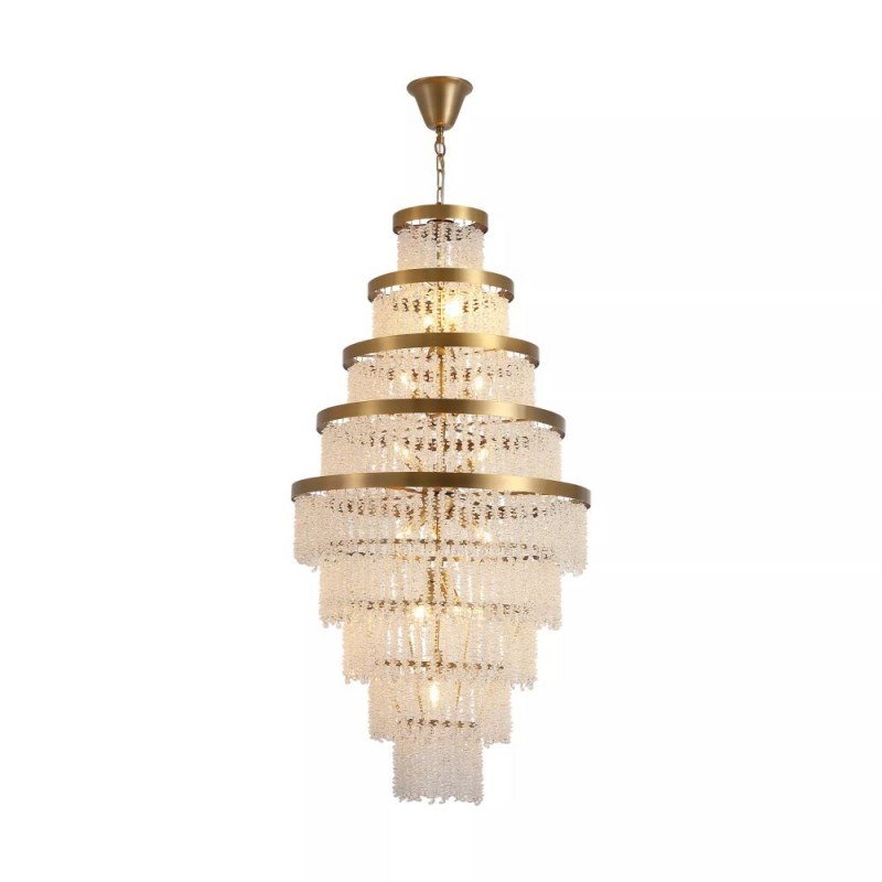 Searchlight-33520-13BZ - Bella - Matt Brass 13 Light Chandelier with Crystal