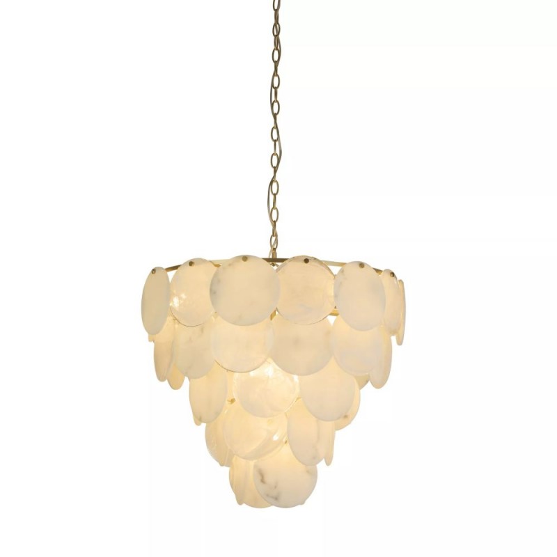 Prism-83228 - Tilia - Soft Gold 9 Light Pendant with Decorative Glass