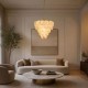 Prism-83228 - Tilia - Soft Gold 9 Light Pendant with Decorative Glass