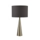 Prism-33459 - Elder - Satin Nickel Table Lamp with Grey Shade