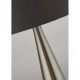 Prism-33459 - Elder - Satin Nickel Table Lamp with Grey Shade