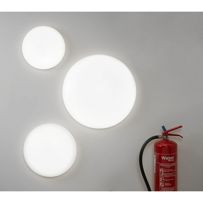 Architectural Lighting-65642 - Donegal - White LED Flush 4000K Ø 28.5 cm