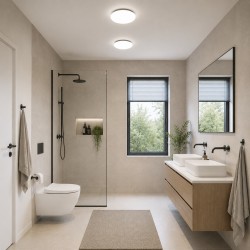 Donegal - White LED Flush 4000K Ø 28.5 cm