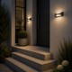 Architectural Lighting-65838 - Meath - Dark Grey & White LED Bulkhead Light ( 2 Covers )