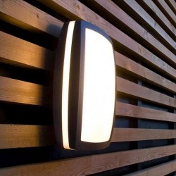 Louth - White & Dark Grey LED Bulkhead Light Louth - White & Dark Grey LED Bulkhead Light