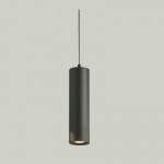 Athy - Sand Black Single Tube Pendant Athy - Sand Black Single Tube Pendant