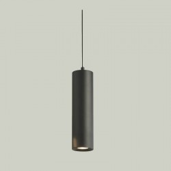 Athy - Sand Black Single Tube Pendant Athy - Sand Black Single Tube Pendant