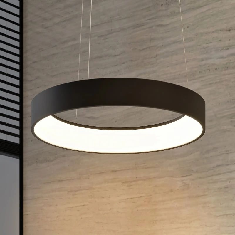 Architectural Lighting-65884 - Navan - LED Black & White Ring Pendant Ø55