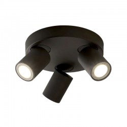 Kerry -  Matt Black 3 Light Round Spotlights Kerry -  Matt Black 3 Light Round Spotlights