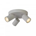 Kerry - Matt White 3 Light Round Spotlights