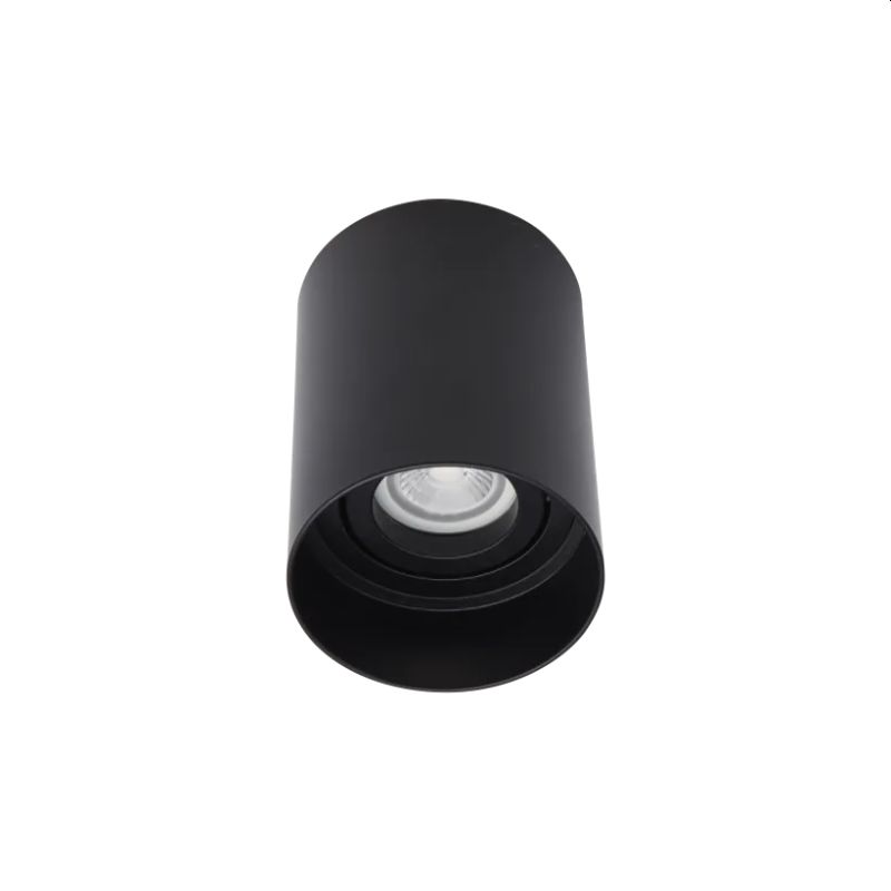 Architectural Lighting-65673 - Cork - Surface-Mounted Black Cylindrical Single Spotlight
