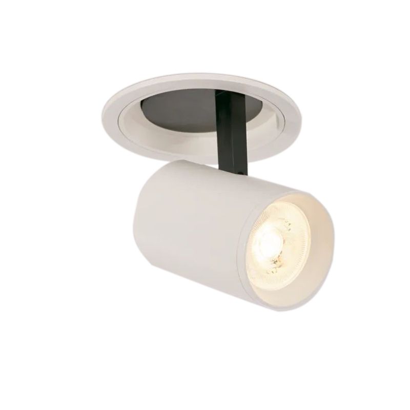Architectural Lighting-73106 - Portlaoise - Adjustable White & Black Recessed Downlight