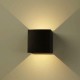 Architectural Lighting-65855B - Mayo - LED Matt Black Square Up&Down Wall Lamp