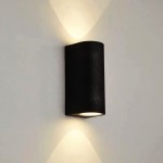 Wicklow - Matt Black Up&Down LED Wall Lamp Wicklow - Matt Black Up&Down LED Wall Lamp