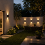 Wicklow - Matt Black Up&Down LED Wall Lamp IP 65