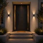 Wicklow - Matt Black Up&Down LED Wall Lamp