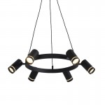 Lusk - Black 6 Light Pendant Lusk - Black 6 Light Pendant