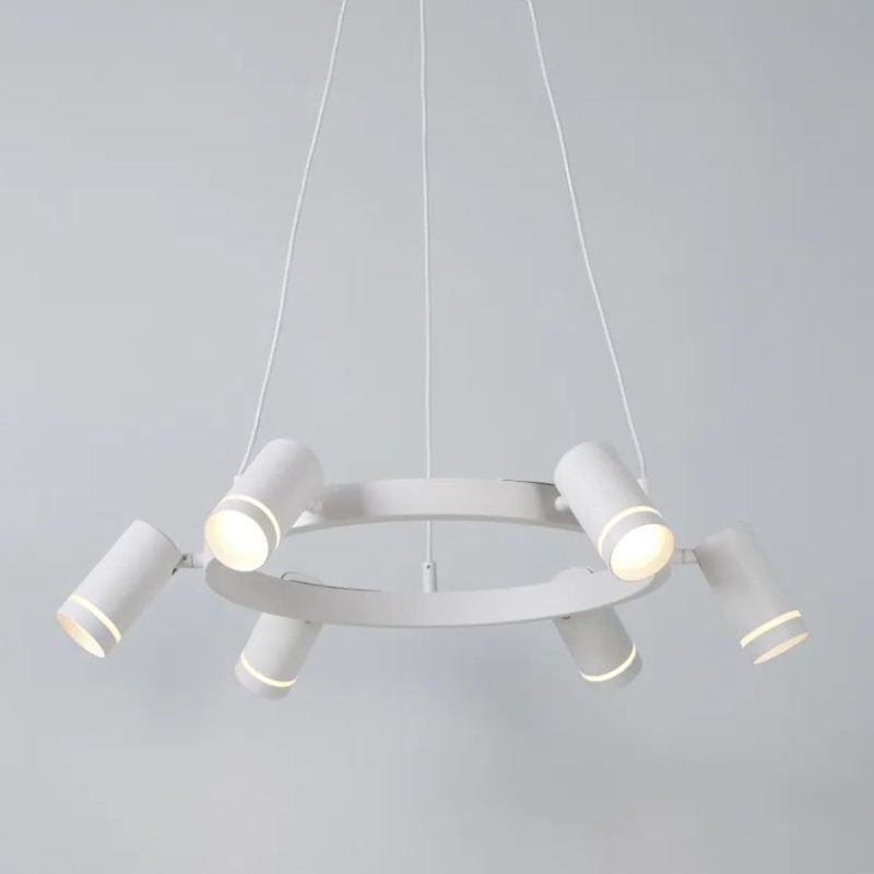 Architectural Lighting-73142 - Lusk - White 6 Light Pendant