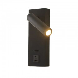 Mallow - Black LED Reading Light with USB Mallow - Black LED Reading Light with USB