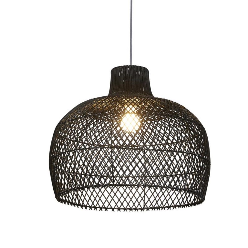 Searchlight-SO701958 - Jessica - Shade Only - 52 cm Natural Black Rattan Shade