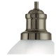 Kitchen Lights - Bistro - Alabaster Glass & Antique Brass 3 Light over Island Fitting Searchlight-2683-3AB - Bistro - Alabaster Glass & Antique Brass 3 Light over Island Fitting