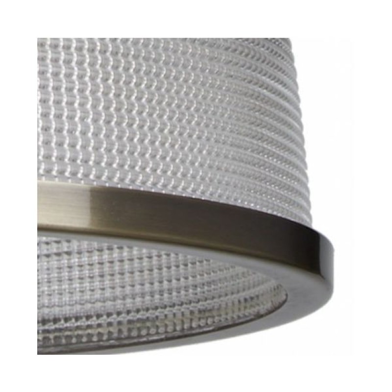 Kitchen Lights - Bistro II - Textured Clear Glass & Antique Brass 2 Light over Island Fitting Searchlight-3592-2AB - Bistro II - Textured Clear Glass & Antique Brass 2 Light over Island Fitting