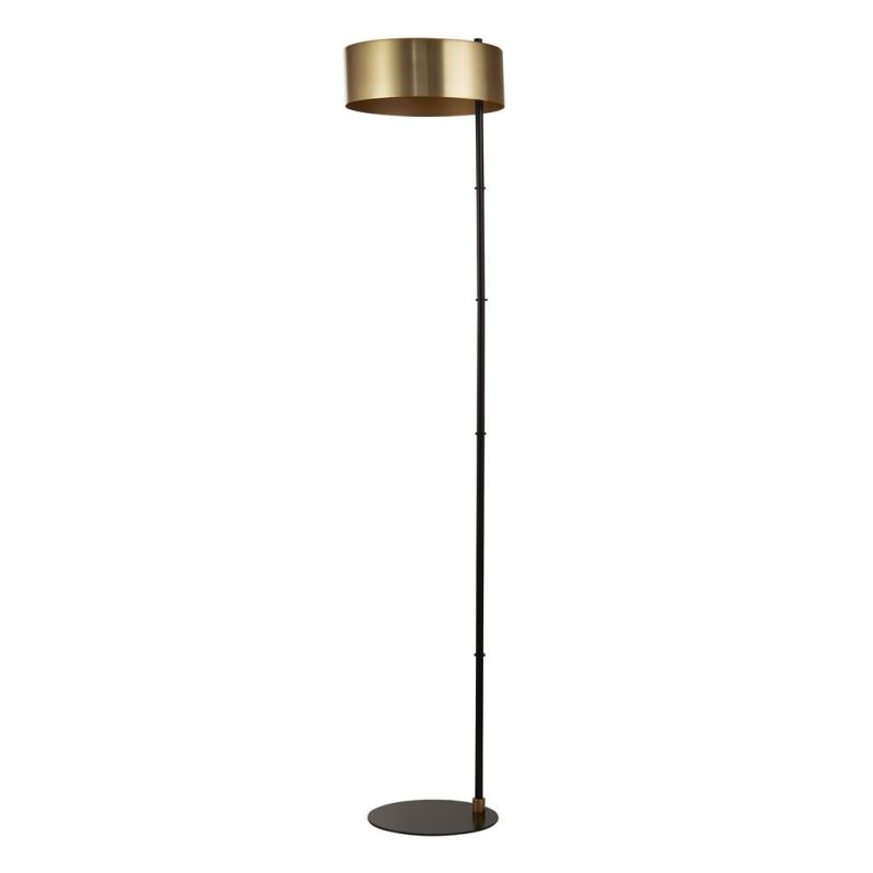 Searchlight-20225-1GO - Knox - Black & Gold Floor Lamp