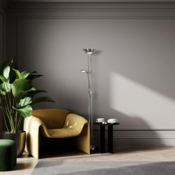 Mother & Child - Satin Silver Mother & Child LED Floor Lamp Mother & Child - Satin Silver Mother & Child LED Floor Lamp