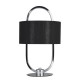 Searchlight-62801CC - Madrid - LED Black Shade & Chrome Table Lamp