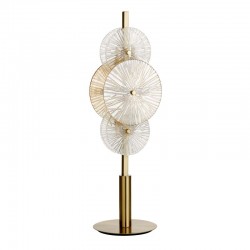 Wagon Wheel - Bronze 6 Light Table Lamp with Clear & Amber Glasses Wagon Wheel - Bronze 6 Light Table Lamp with Clear & Amber Glasses