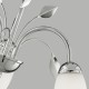Prism-700016 - Willow - White Glass & Polished Chrome 3 Light Semi Flush