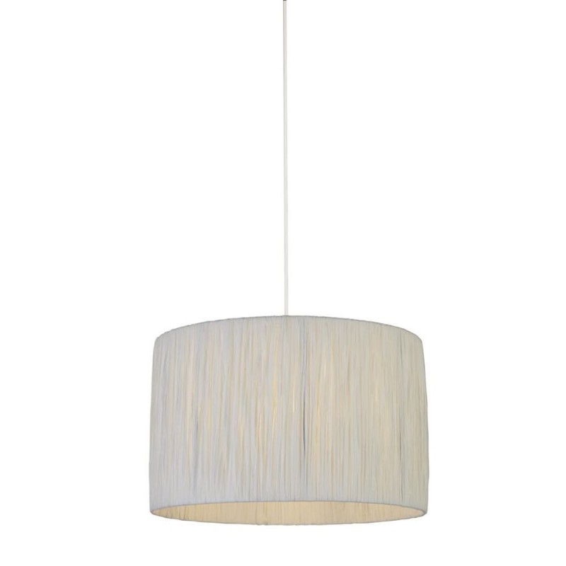 Searchlight-SO701872 - Raffia - Shade Only - 35 cm White Shade