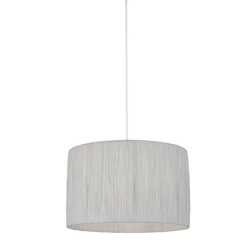 Searchlight-SO701872 - Raffia - Shade Only - 35 cm White Shade