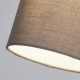 Searchlight-SO701898 - Clyde - Shade Only - 16 cm Charcoal Cotton Shade