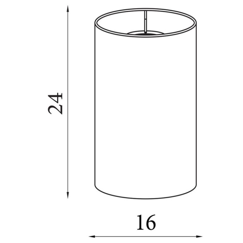 Searchlight-SO701900 - Clyde - Shade Only - 16 cm Terracotta Cotton Shade