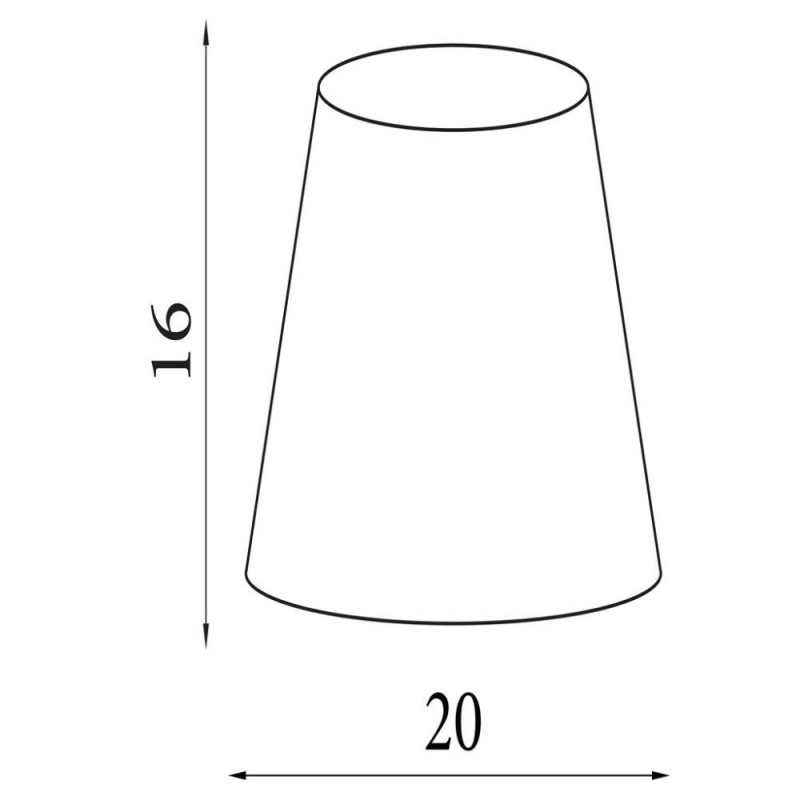 Searchlight-SO701903 - Clyde - Shade Only - 20 cm Light Grey Cotton Shade