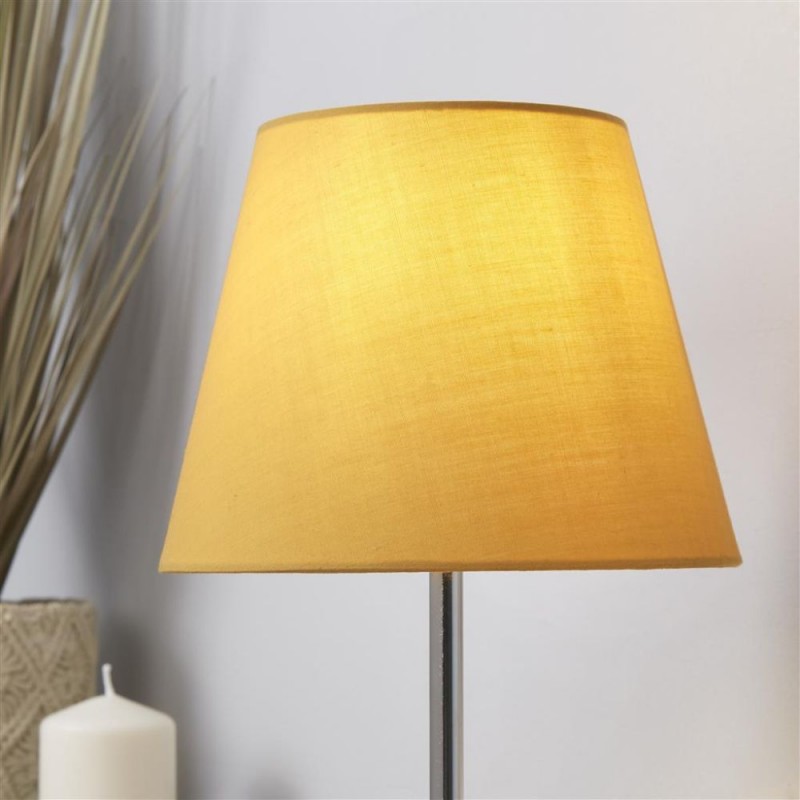 Searchlight-SO701907 - Clyde - Shade Only - 20 cm Ochre Cotton Shade