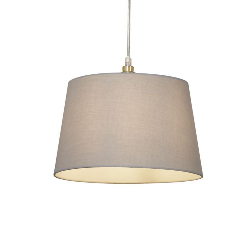 Searchlight-SO701909 - Clyde - Shade Only - 30 cm Light Grey Cotton Shade